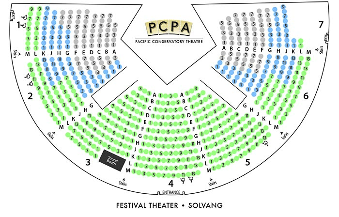 Festival Theater Seating Map